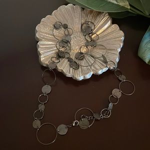 Black metal necklace